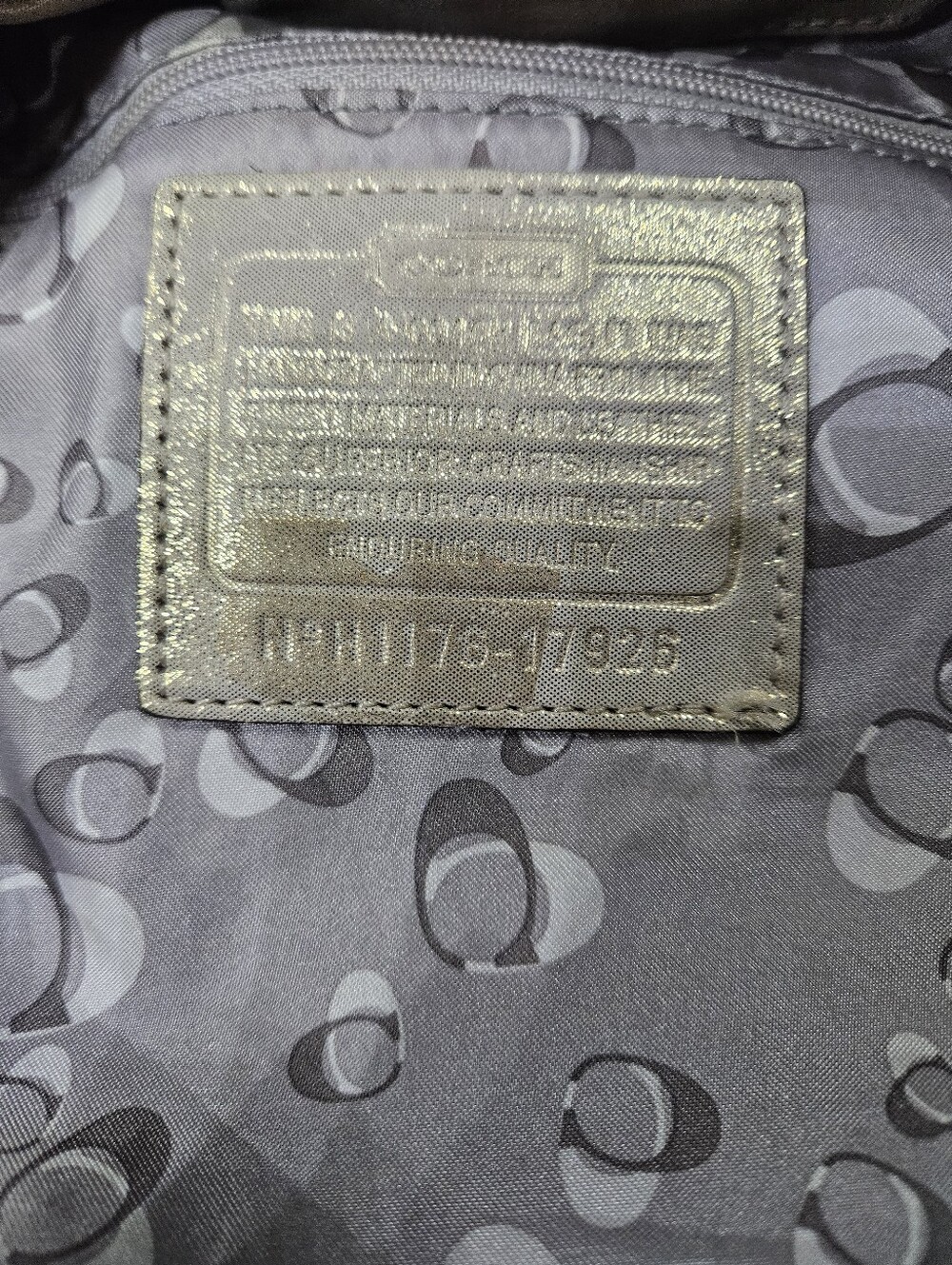 Coach Poppy Gold Shimmer Cinch Bucket Bag - Picture 13 of 16